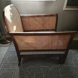 double caned armchair