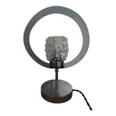 Lampe space age verre bullé