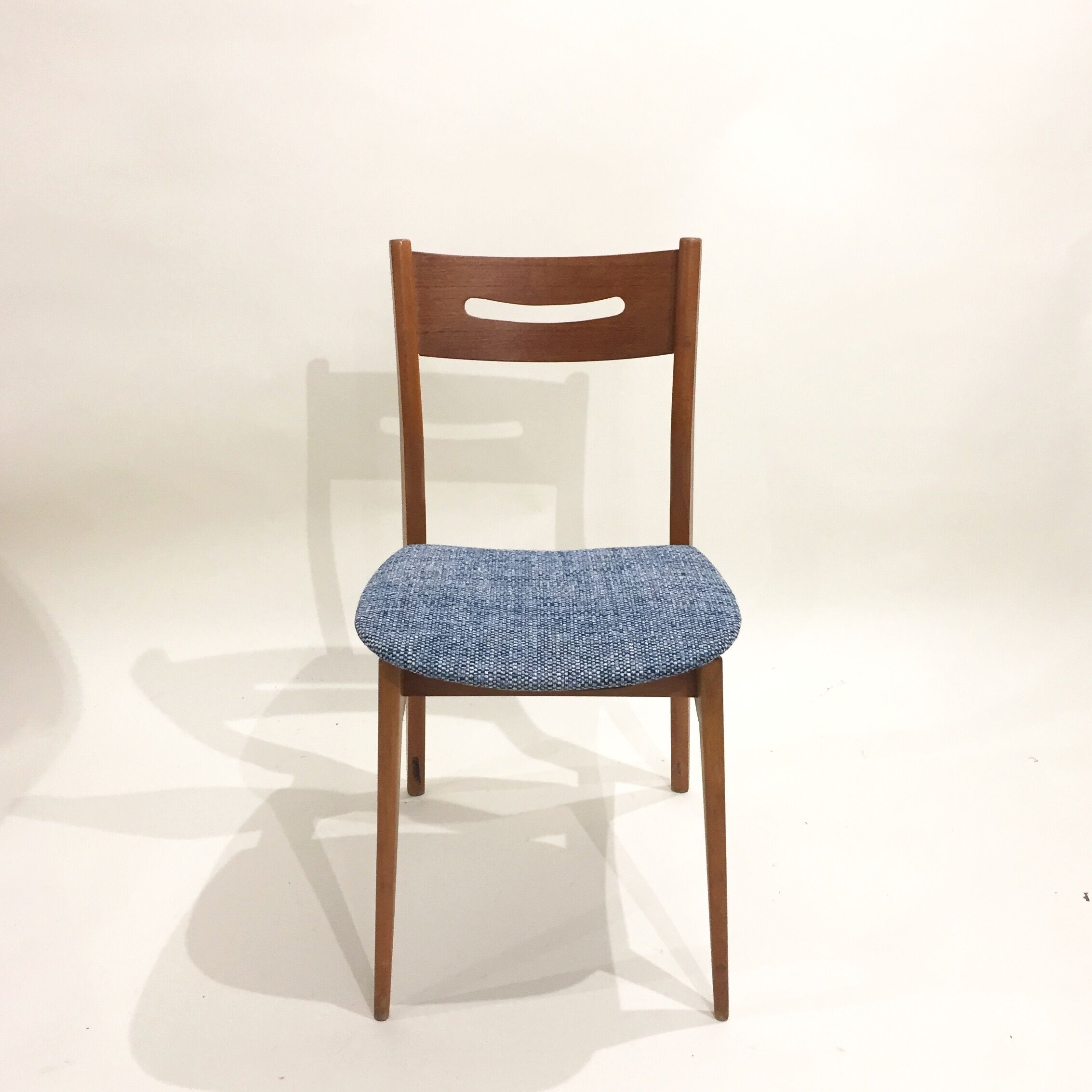 Series of 4 Scandinavian chairs reupholstered