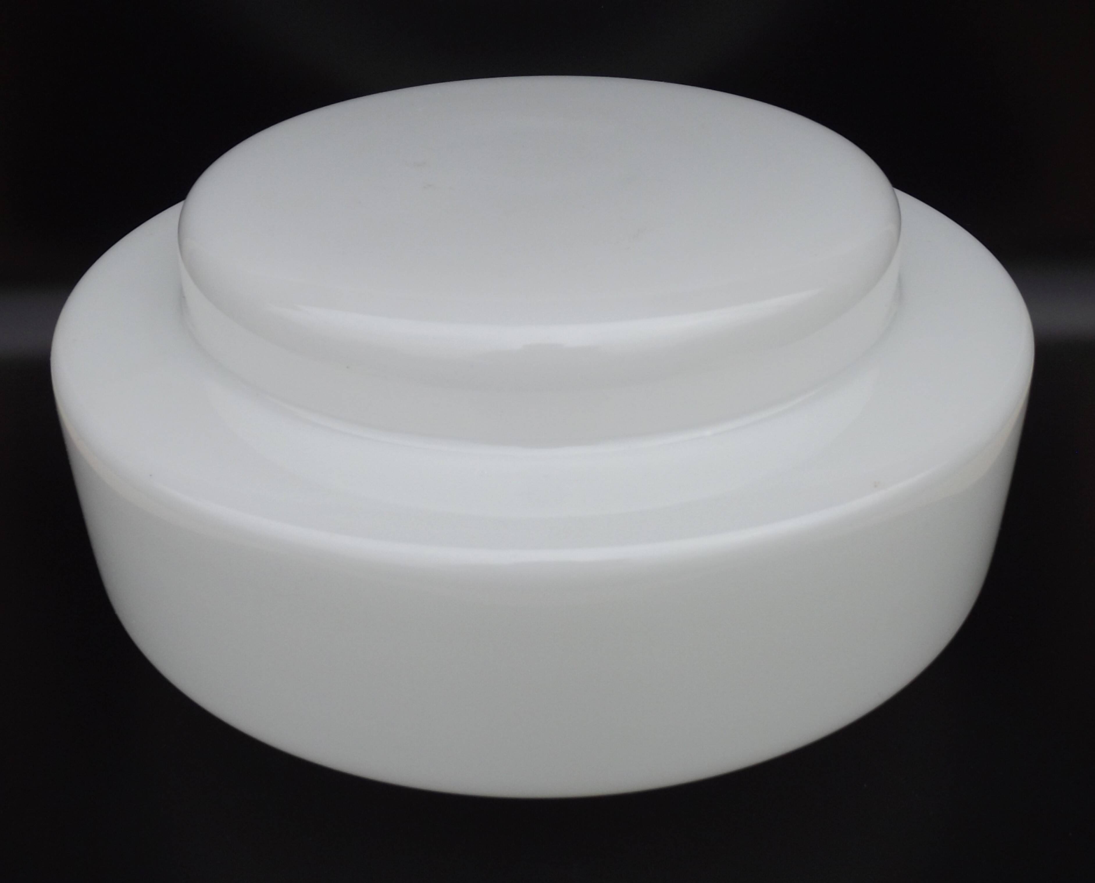 Large French Vintage Retro White Glass Pendant Ceiling Light Shade 5215