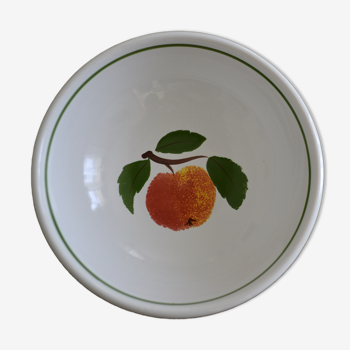 Apricot bowl from the pornic earthenware factory