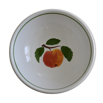 Apricot bowl from the pornic earthenware factory