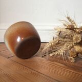 Sandstone bowl enamel brown-orange and speckled grey