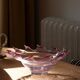 Vintage Rose Murano Mid-Century Decorative Bowl Plate, Italy, 1960s
