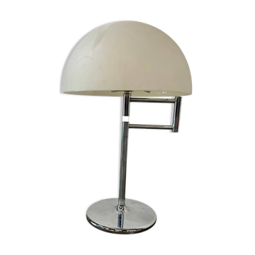Vintage Cosack Leuchten table lamp, futuristic style, with a pivoting arm.