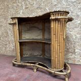 Rattan and bamboo bar