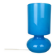 Lampe Lykta Ikea en verre bleu vintage