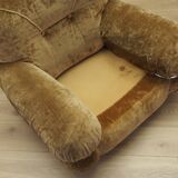 Velour armchair, Italian design, 1970s, production: Italy