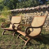 Creole armchair in cannage
