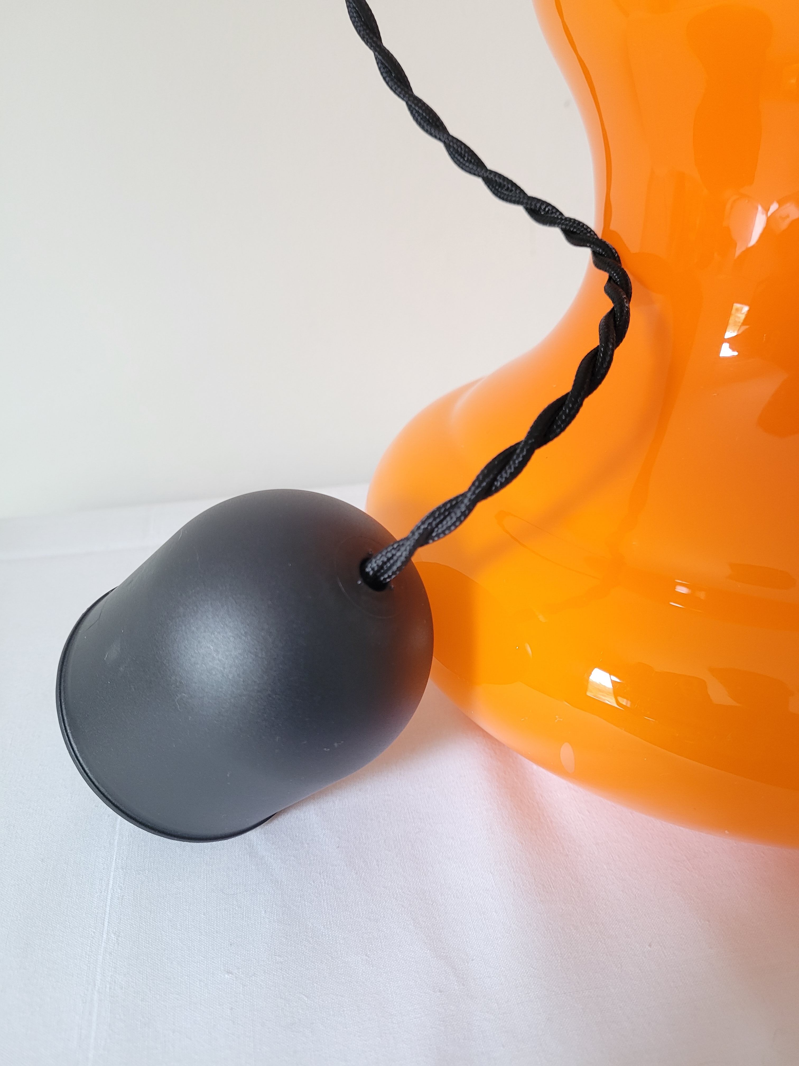 Suspension en opaline orange Targetti Sankey