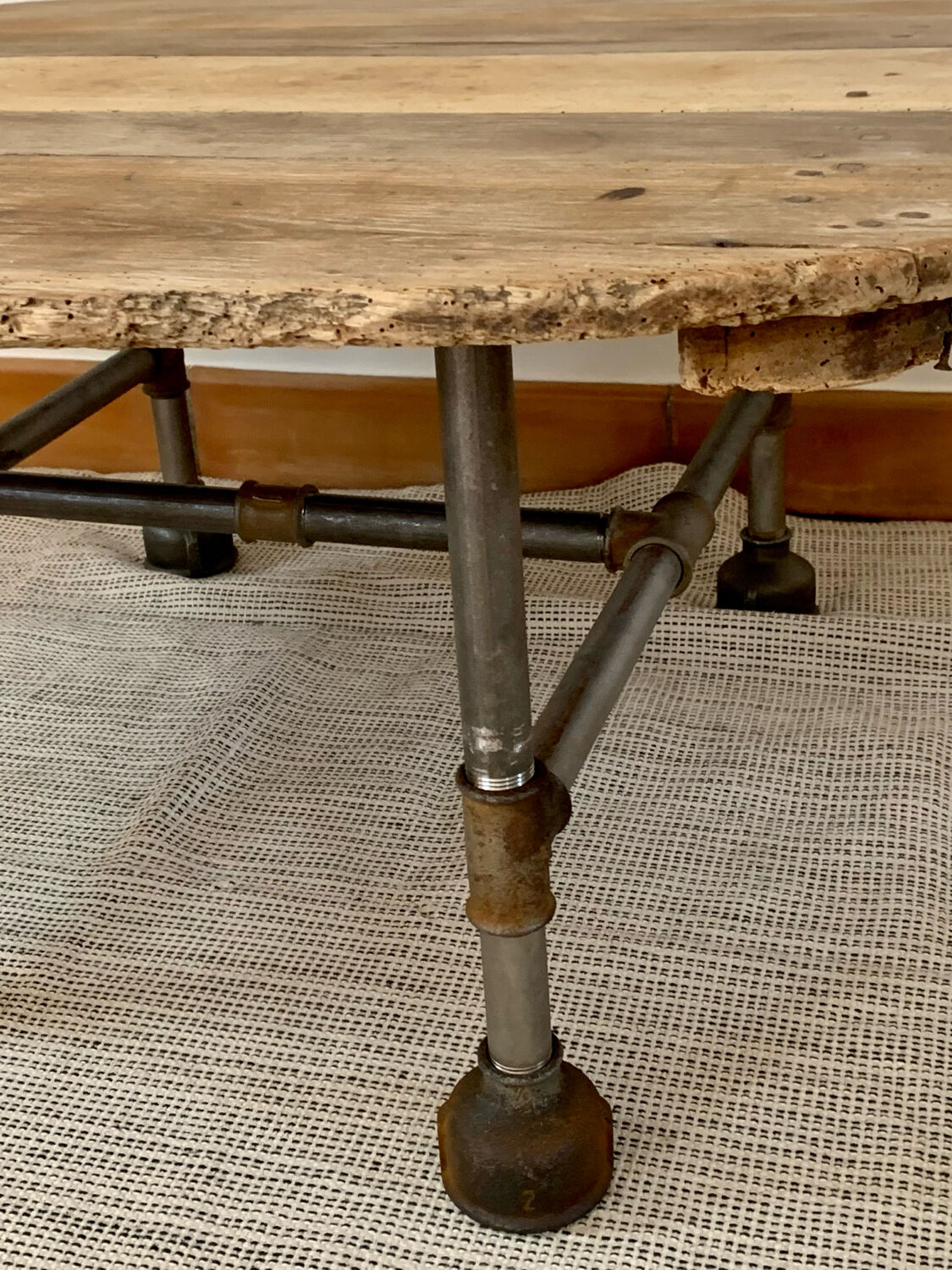 Industrial coffee table