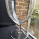 6 large glasses in light blown crystal