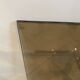 Square coffee table with smoked glass top and chrome base an70