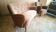 Canapé sofa design organique ARC Rein années 50-60 beige Bronze