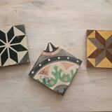 Lot of cement tiles