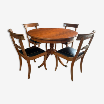 Dining table and chairs