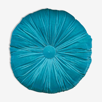 Blue round cushion