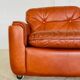 Vintage Danish mid-century cognac leather 2-seater sofa by Sigurd Resell