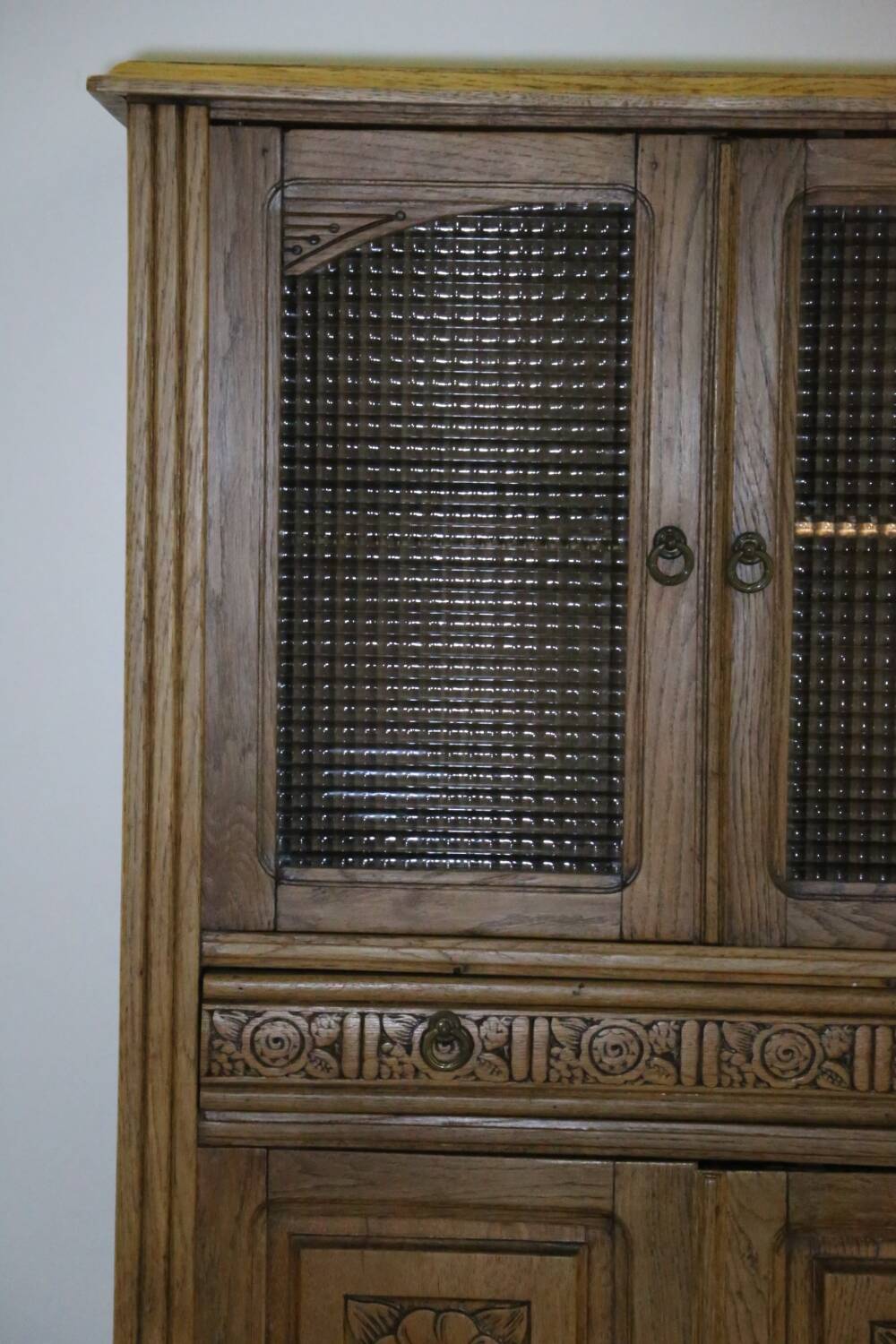 Antique oak grocery furniture