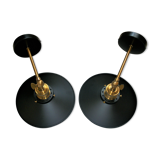 Pair of industrial metal sconces