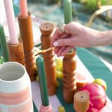 Candle holder - oak soliflore IRIS