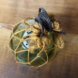 Peach ball with macrame