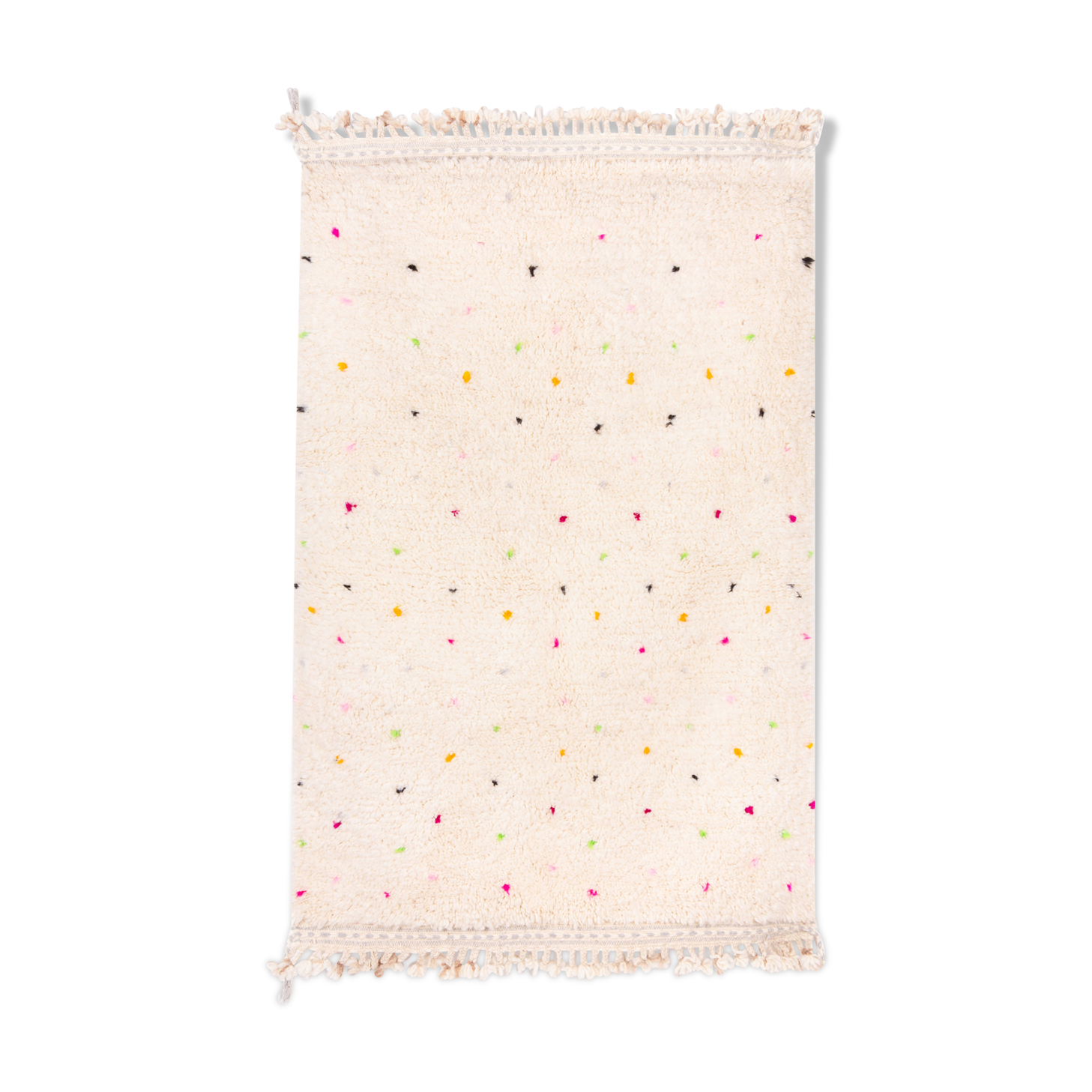 Berber carpet with dots of colour 167 x 102 cm