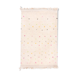 Tapis berbere Béni Ouarain avec points de couleur 167 x 102 cm