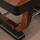 Expandable Art Deco Dining Table, Thuja Roots, Lacquered, France, circa 1930