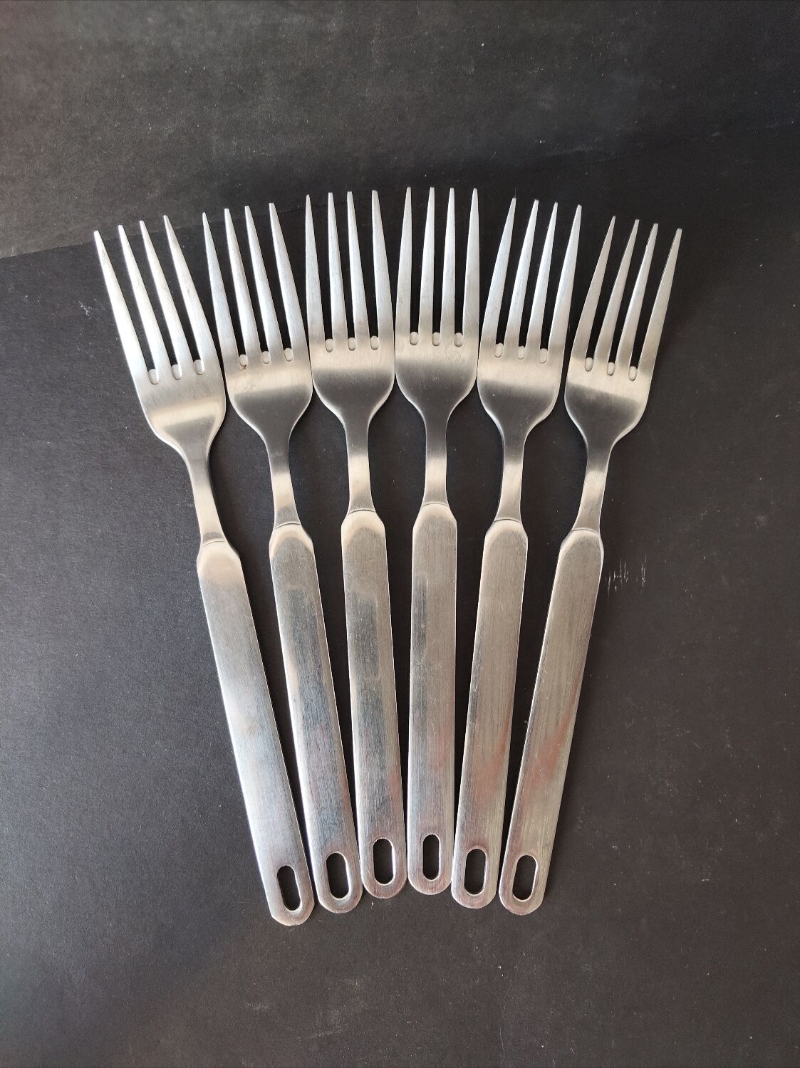 Vintage cutlery service Rostfrei – modernist stainless steel design – 11 pieces