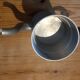 Cafetière en aluminium ancienne