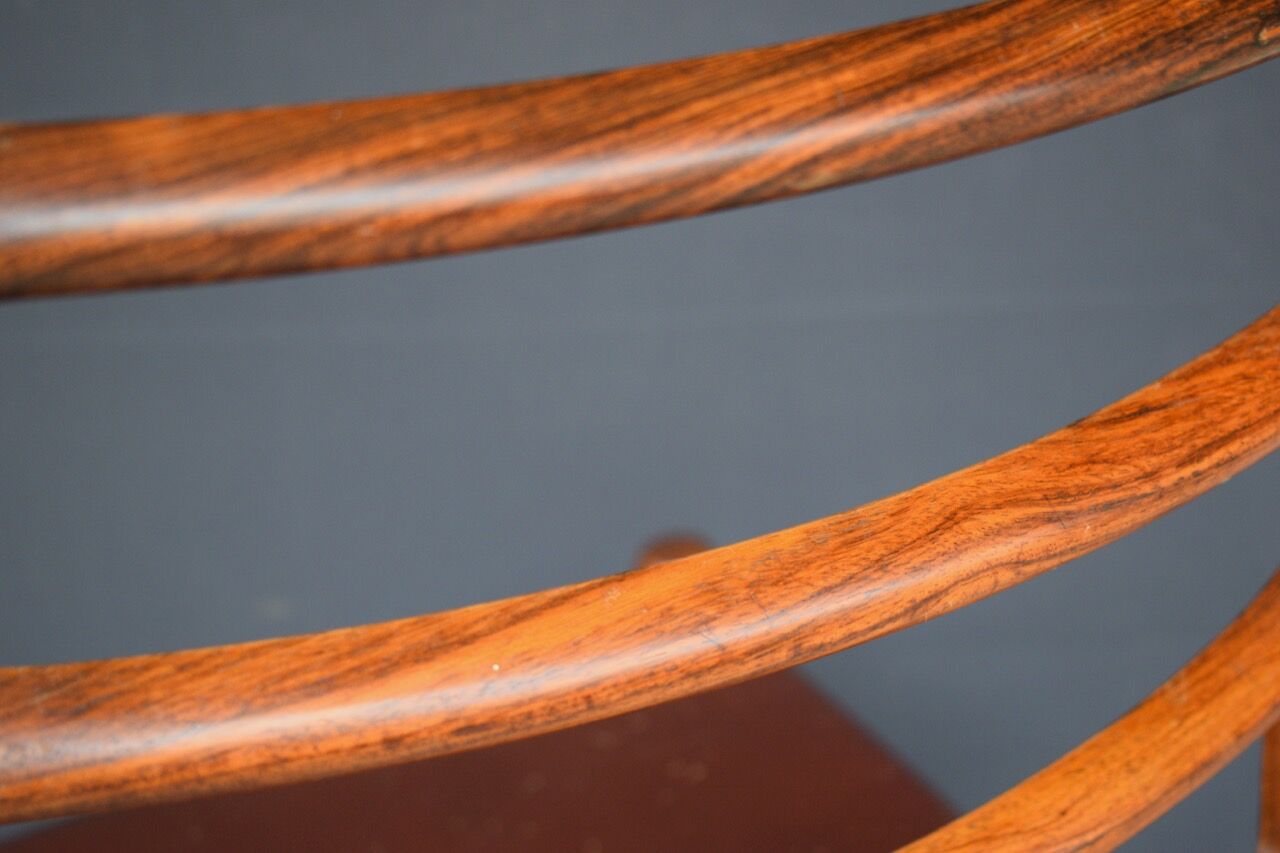 Niels O Moller's series of 5 chairs in Rio rosewood
