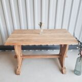 Solid oak monastery table