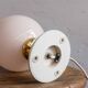 Vintage Czechoslovak Powder Pink Glass Table Lamp, 1970s