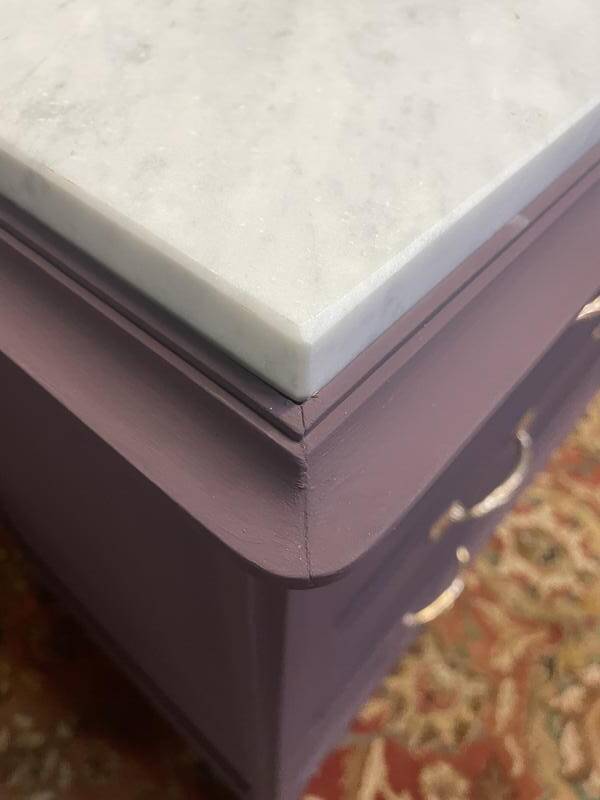Painted Art Nouveau chest of drawers