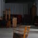 Armchair by Fritz Hansen, Model 1590, Elm & Lambswool, Scandinavian Modern, 1940s
