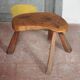 Vintage stool, wooden stool, stool, plant stand, interior decoration