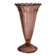 Vintage style translucent pink thick glass vase