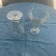 6 verres à porto en verre transparent anciens