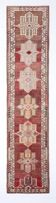 Turkish Burunt Red Oriental Vintage Runner Rug, 83x399Cm