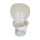 Armchair Emmanuelle white with cushion