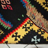 Vintage Turkish Anatolian handmade carpet 67cm X 135cm 1970s, 1C711