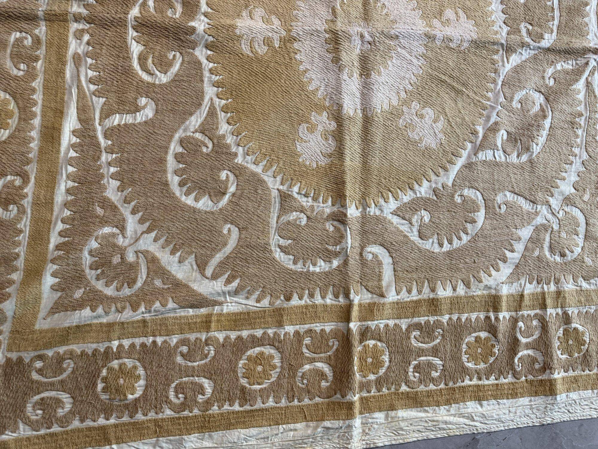 Vintage hand-embroidered tablecloth 145x156 cm