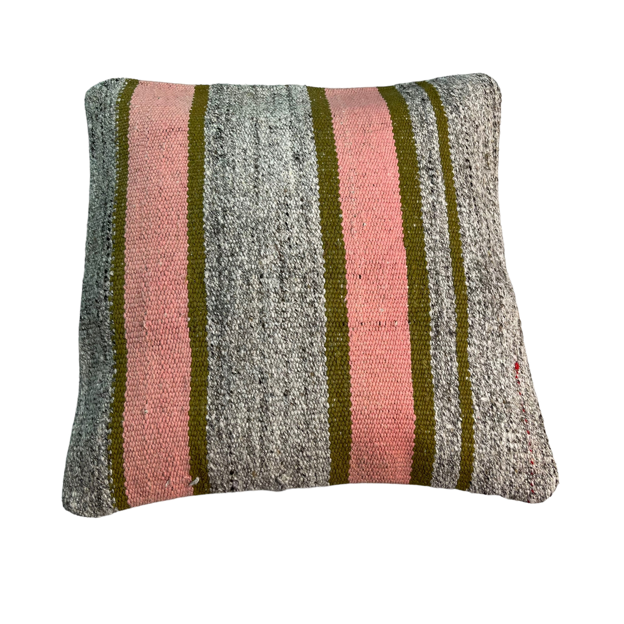Housse de coussin kilim turc vintage, 40 x 40 cm