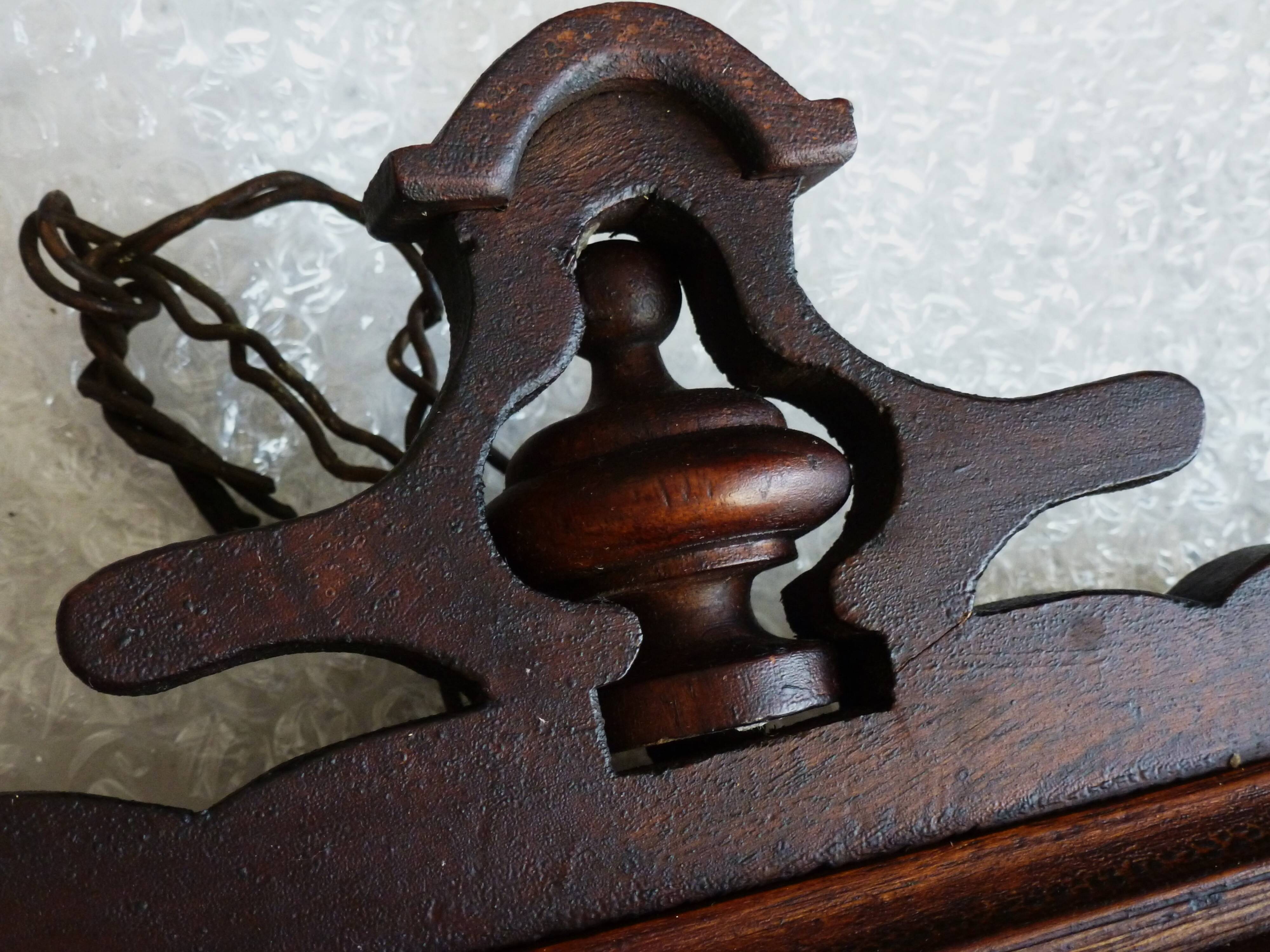 Antique Napoleon III style mercury mirror, Victorian wall mirror.