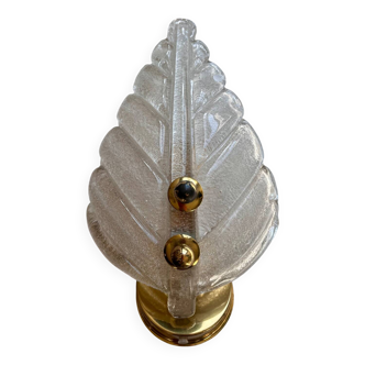 Applique feuille verre Murano