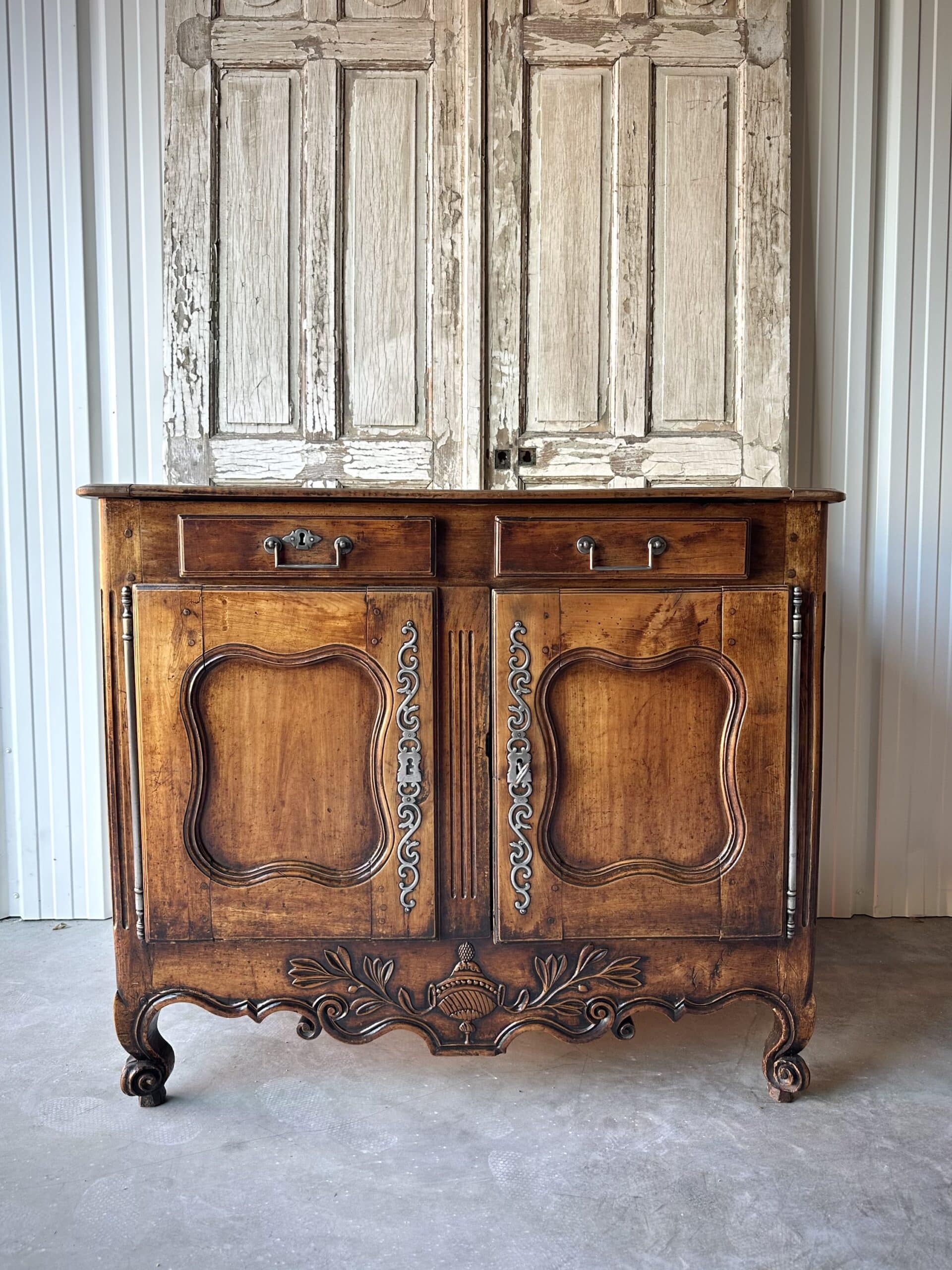Rustic Louis XV style buffet