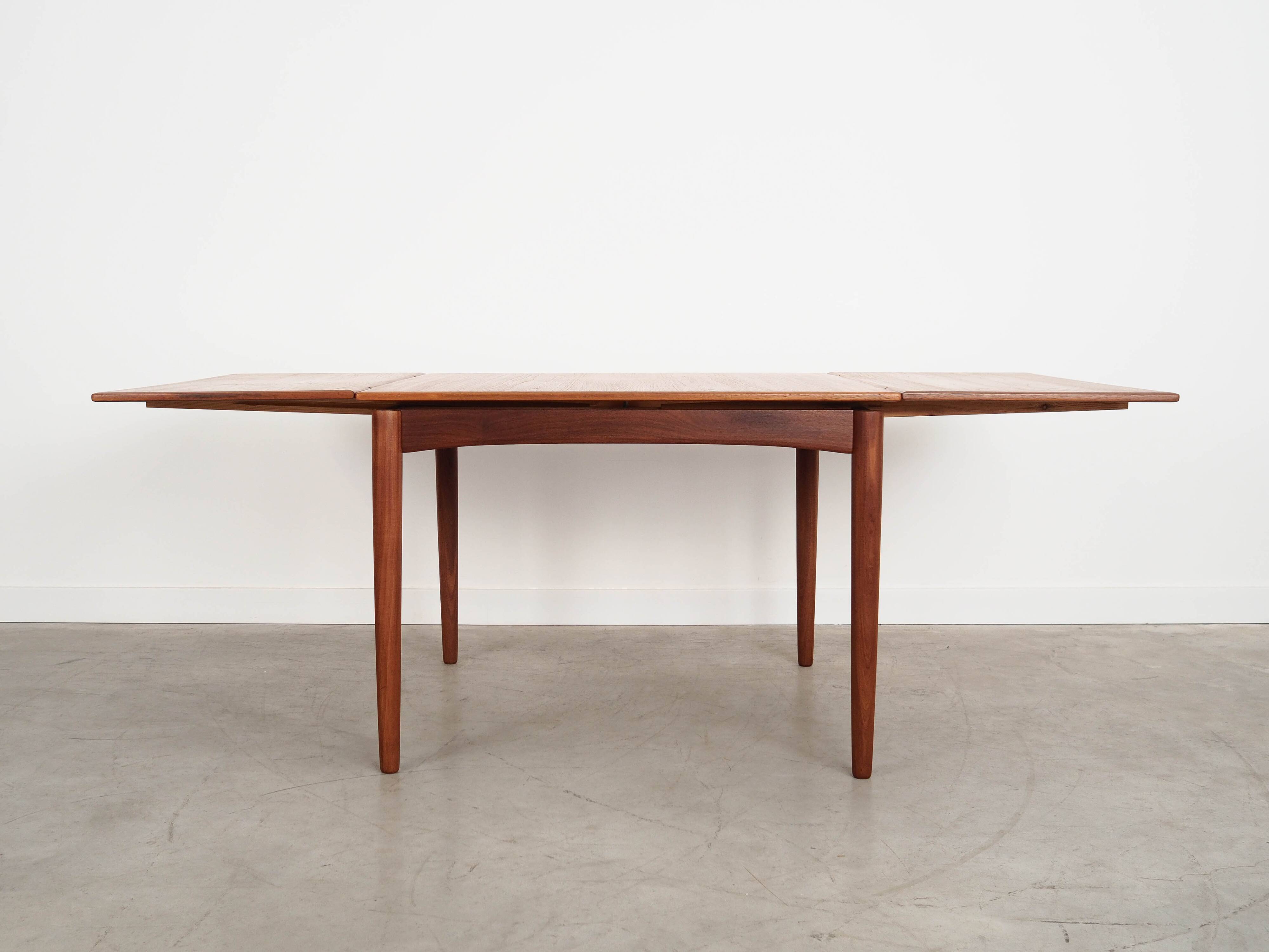 Teak table, Danish design, 1970s, production: Denmark