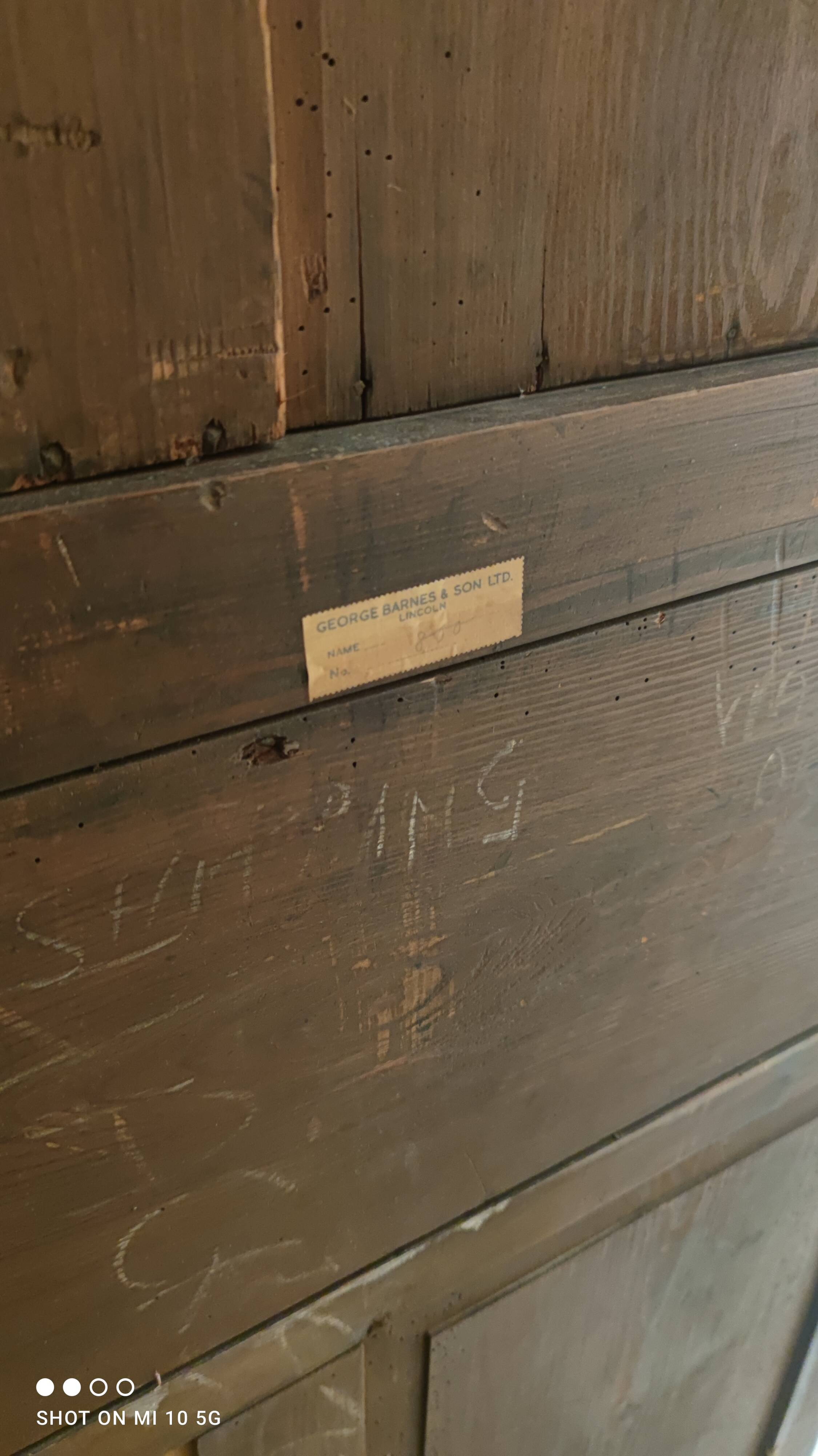 Victorian mahogany library desk, circa 1820