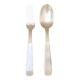 Solid silver fork and spoon Ernest Prost Paris, 1920s-1930s